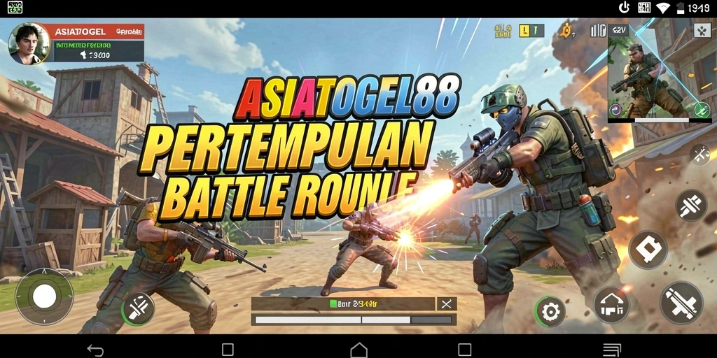 Tangkapan layar menampilkan pertempuran mendebarkan di ASIATOGEL88.