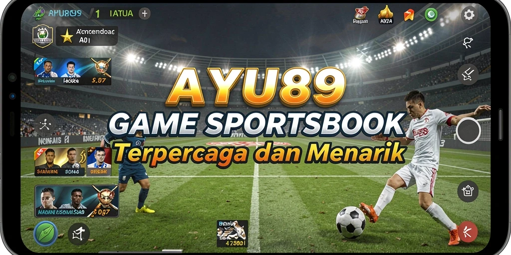 Tampilan menarik dari aplikasi AYU89 saat bermain Sportsbook.