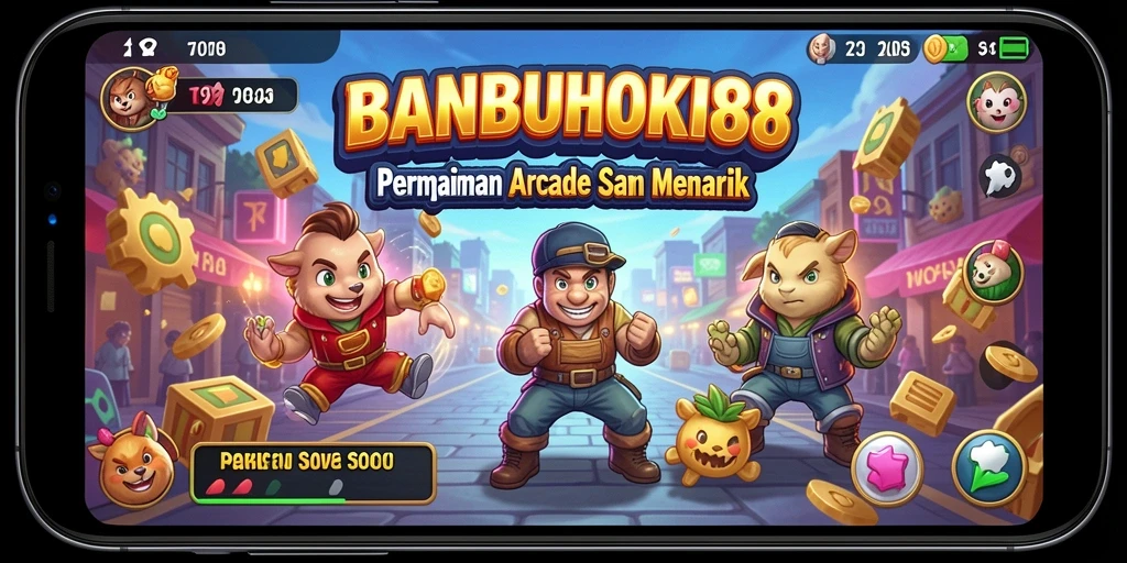 Tampilan gameplay menegangkan dari BANBUHOKI88 yang penuh warna.