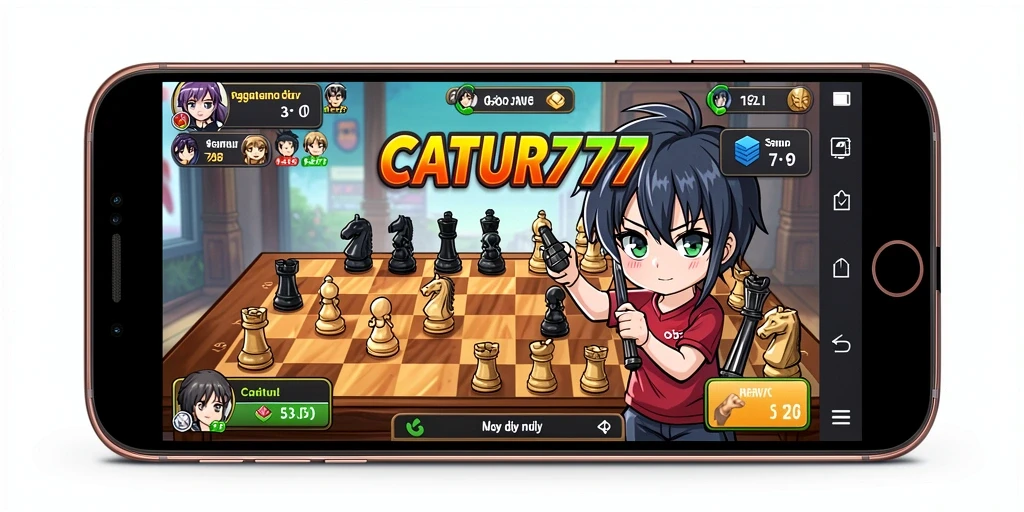 Tampilan gameplay yang menarik dan karakter anime yang berwarna-warni.