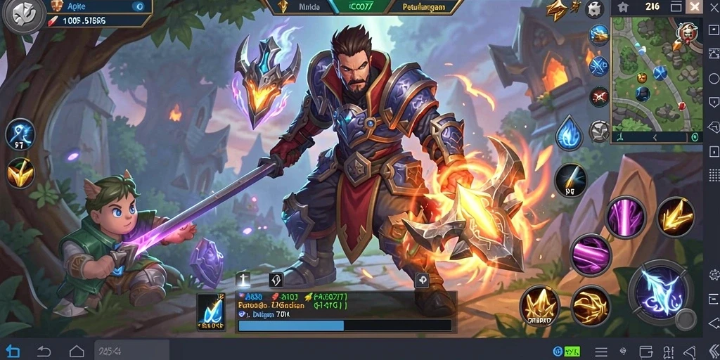 Tampilan gameplay mendebarkan dalam petualangan ARPG COO77.