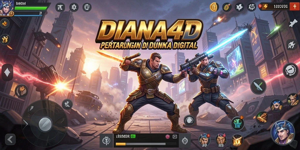 Gameplay seru di DIANA4D dengan aksi pertarungan yang mendebarkan.