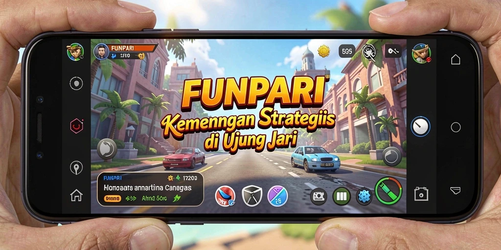 Screenshot dari gameplay FUNPARI menampilkan aksi strategis yang mendebarkan.