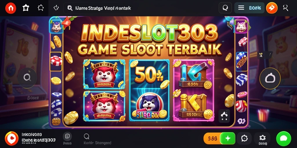 Tampilan gameplay INDESLOT303 yang menarik dan colorful.