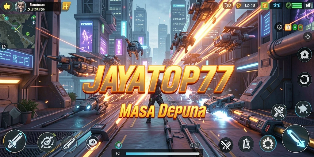 Tampilan gameplay JAYATOP77 menunjukkan pertempuran strategis yang menarik.