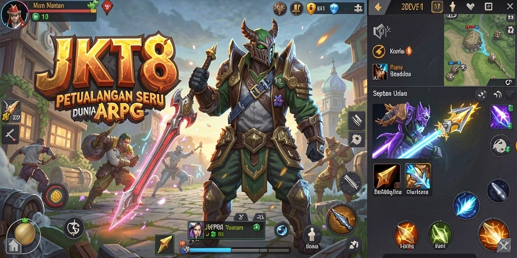 Gambaran gameplay menarik dari JKT8 dengan aksi seru.