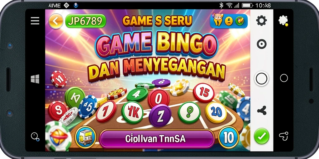 Tampilan gameplay Bingo yang seru dan interaktif.