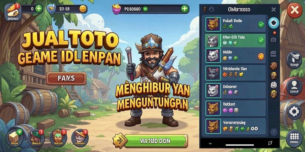 Tampilan gameplay utama JUALTOTO yang menarik dan menghibur.