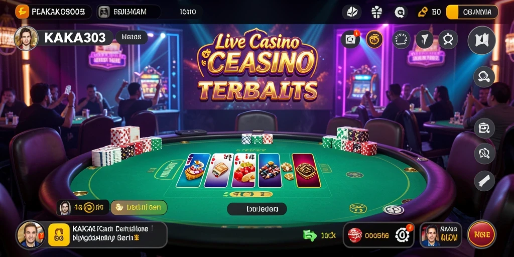 Tampilan menarik saat bermain Live Casino di KAKA303 dengan dealer profesional.