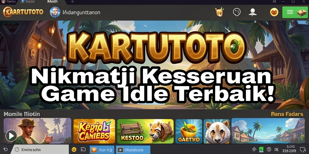 Tampilan gameplay KARTUTOTO dengan elemen idle yang menarik.