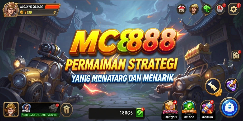 Tampilan utama gameplay strategi di MC888 dengan grafik yang menarik.