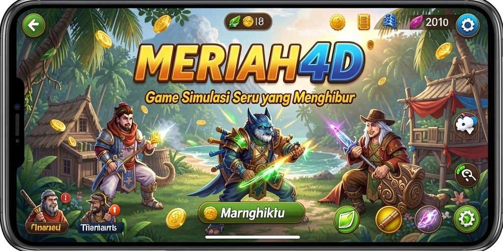 Screenshot gameplay MERIAH4D yang menampilkan aksi simulasi yang mendebarkan.