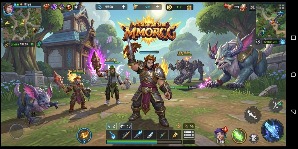 Tampilan gameplay seru dari MPO08 yang memukau dalam dunia MMORPG.