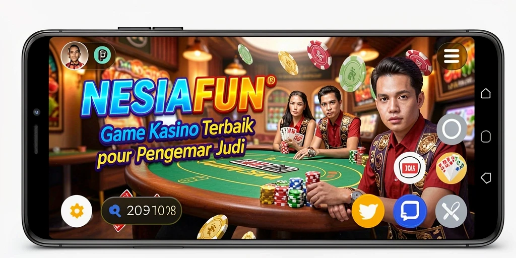 Tampilan gameplay menarik di NESIAFUN yang menampilkan suasana Kasino.