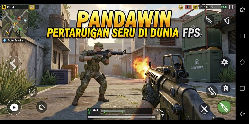 Tampilan gameplay seru dalam PANDAWIN yang menegangkan.