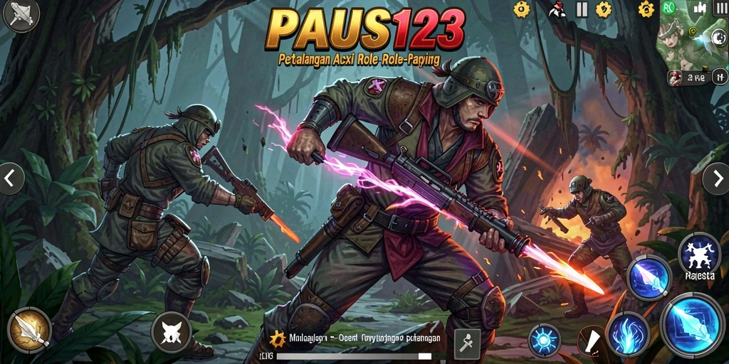 Tampilan gameplay PAUS123 yang menakjubkan dalam aksi ARPG.