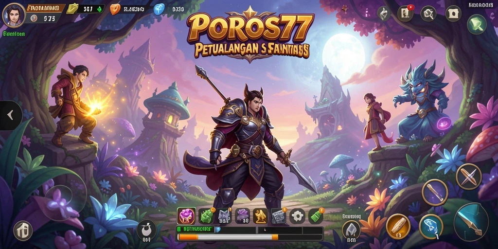 Tampilan gameplay POROS77 yang menegangkan dan menarik.