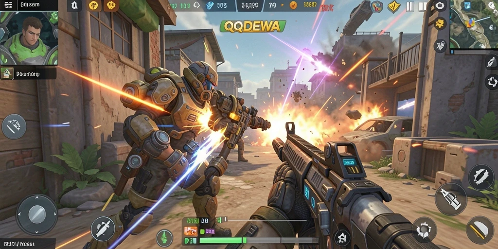Screenshot menampilkan aksi seru dalam gameplay TPS.