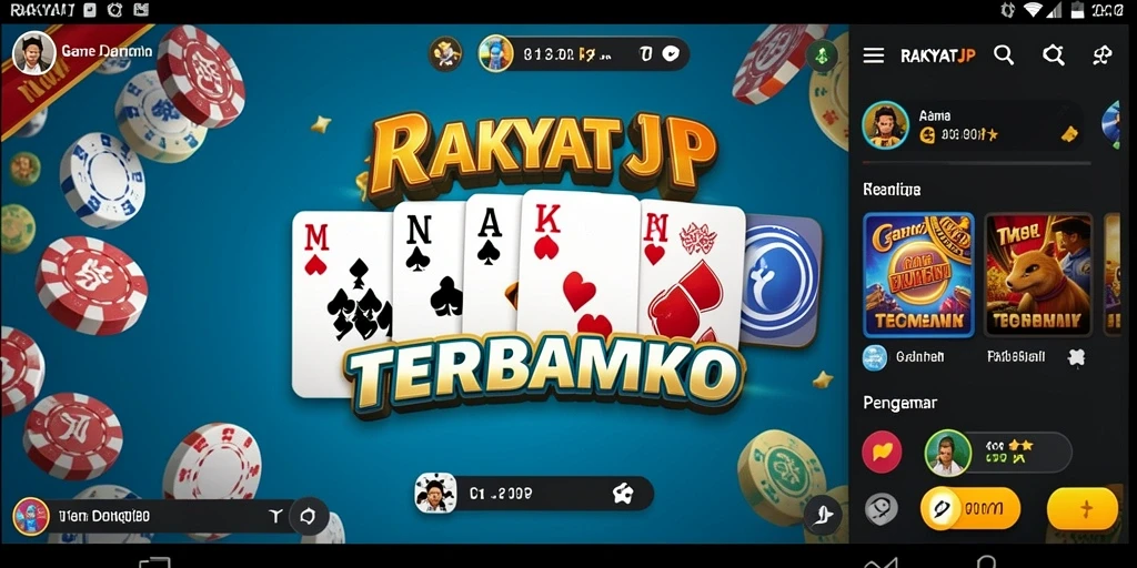 Tampilan gameplay RAKYATJP saat bermain Domino yang seru.