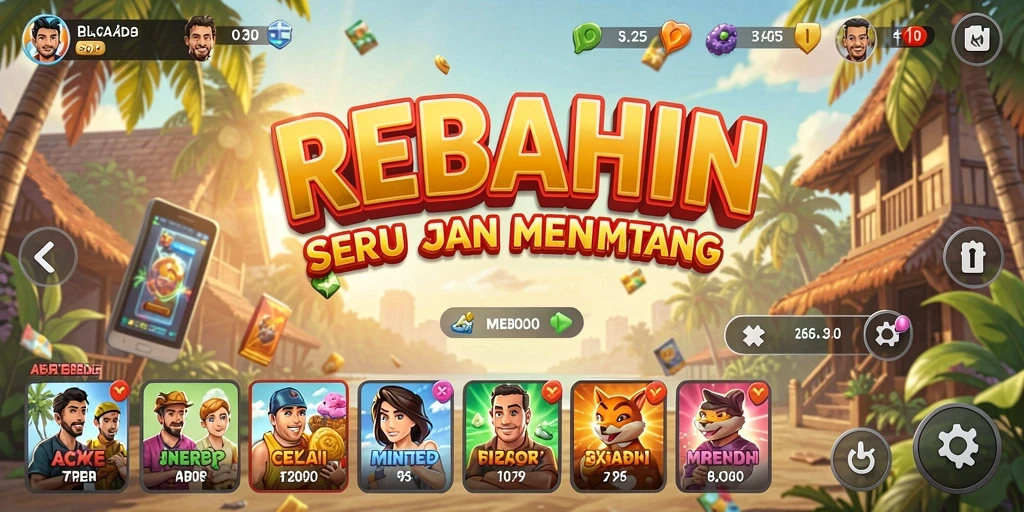 Tampilan menarik gameplay Arcade dalam REBAHIN.