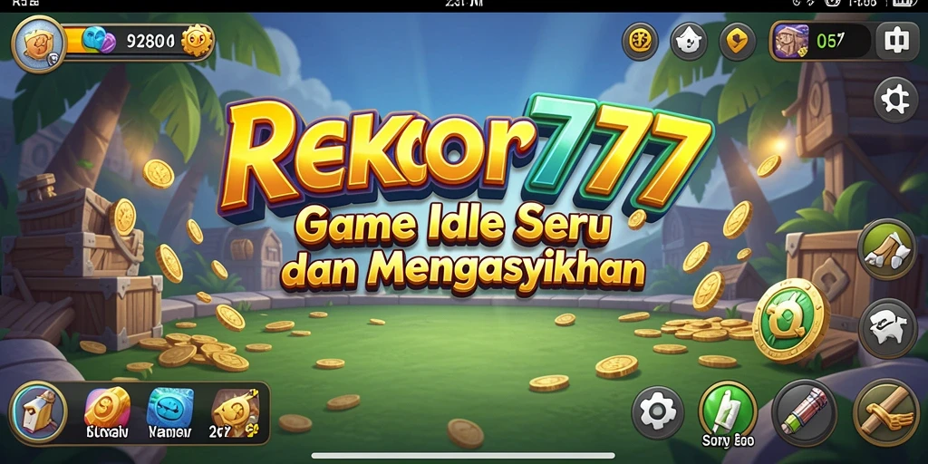 Screenshot gameplay Idle REKOR777 yang menarik dan interaktif.