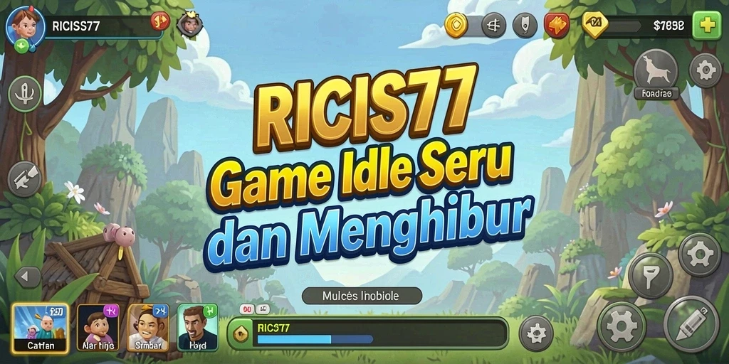 Screenshot gameplay RICIS77 yang menampilkan keseruan Idle.