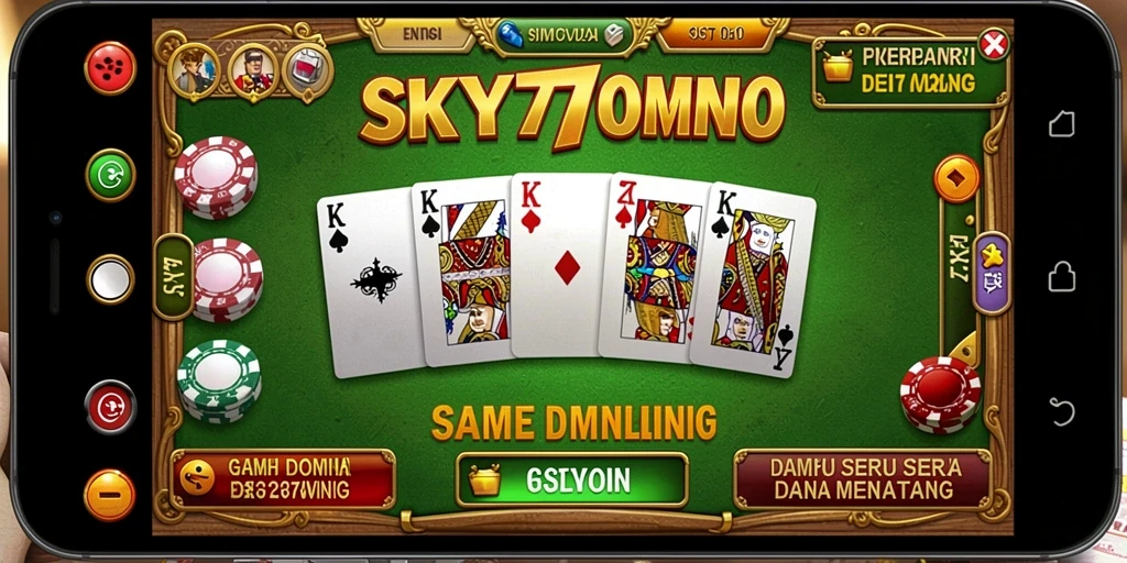 Tampilan gameplay seru dan penuh strategis di SKY77.