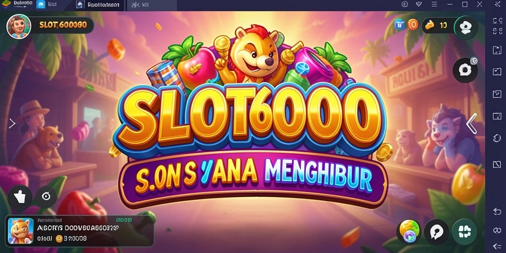 Tampilan gameplay menakjubkan dari SLOT6000 yang menarik.