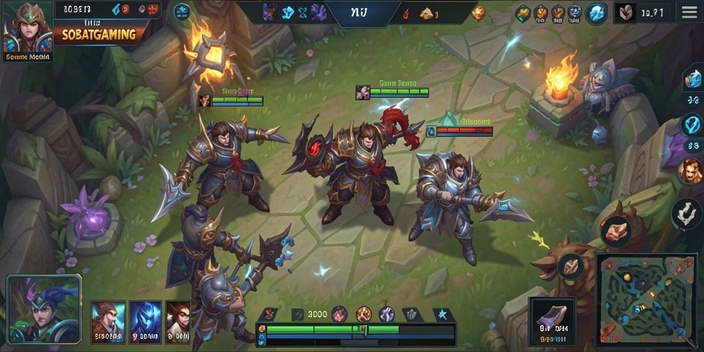 Tangkapan layar menampilkan pertempuran seru dalam <strong>SOBATGAMING</strong>.