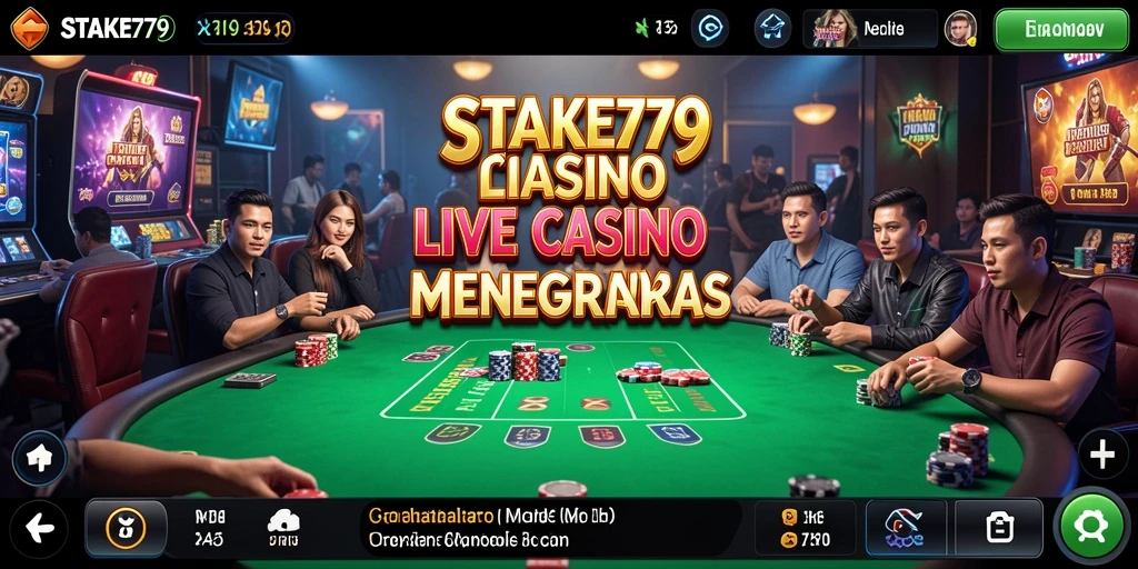 Tampilan atraktif permainan Live Casino STAKE779 yang mengasyikkan.