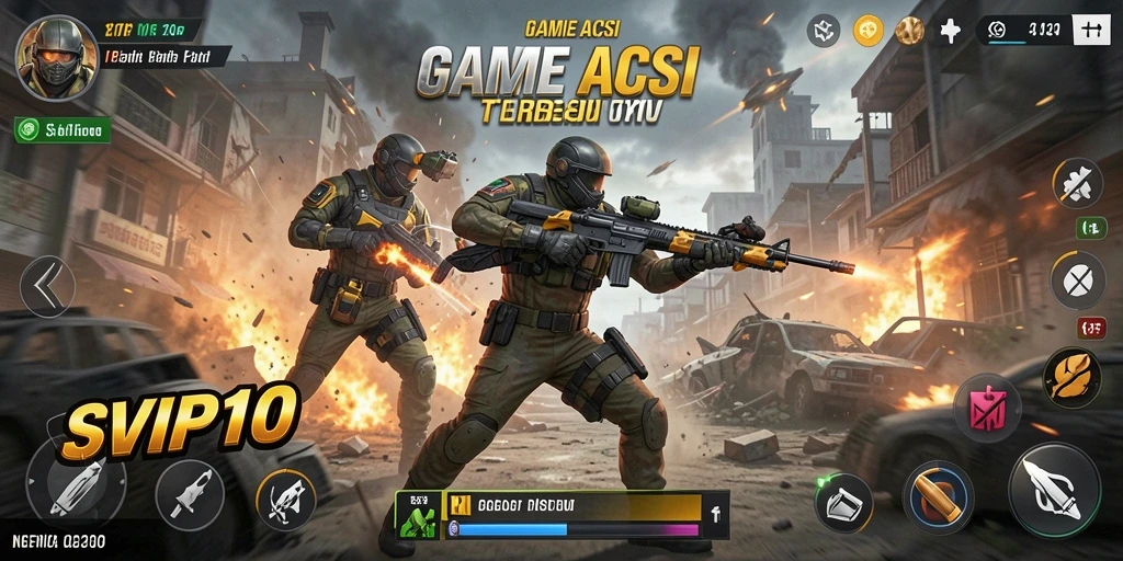 Tampilan gameplay penuh aksi dari SVIP10 yang menarik.
