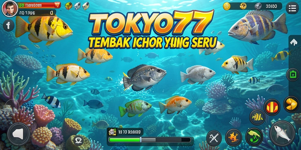 Screenshot gameplay Tembak Ikan yang seru di TOKYO77.