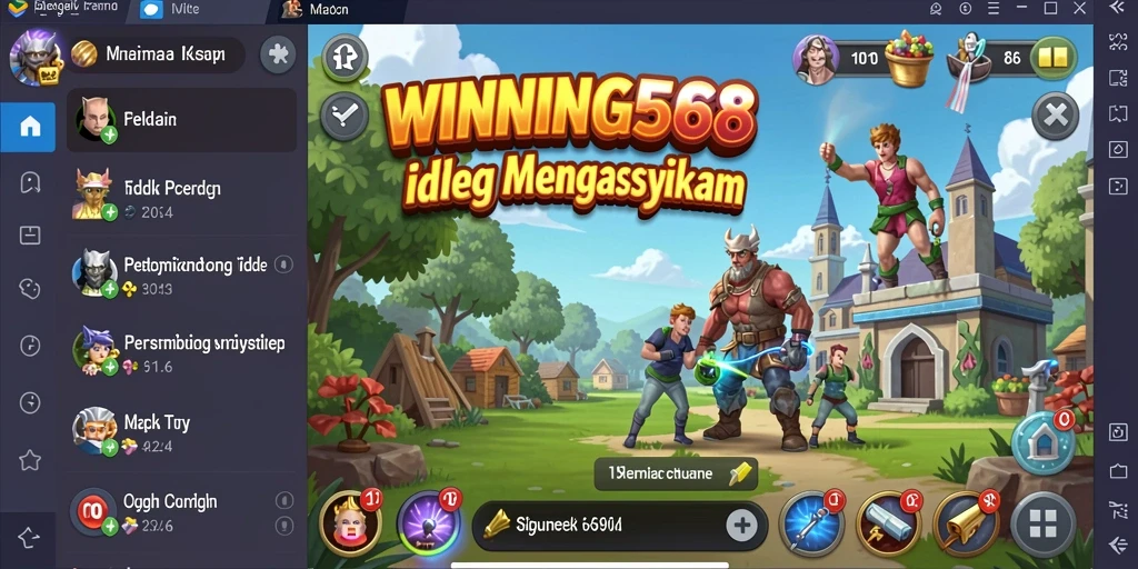 Tampilan menarik dari gameplay Idle WINNING568 yang seru.