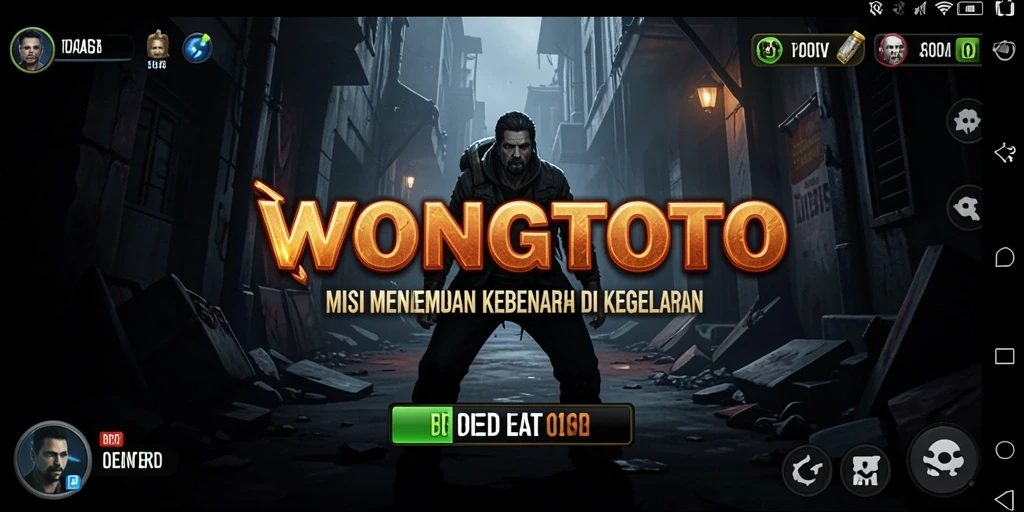 Screenshot gameplay WONGTOTO dengan suasana mencekam.